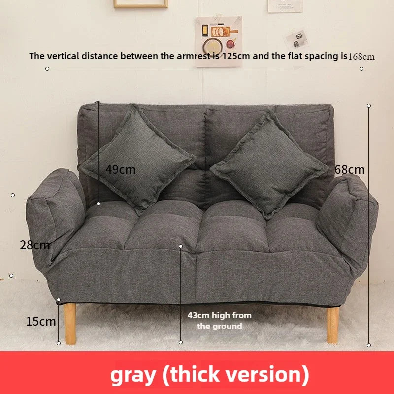 Foldable Lazy Sofa Bed – Small Apartment & Tatami Style