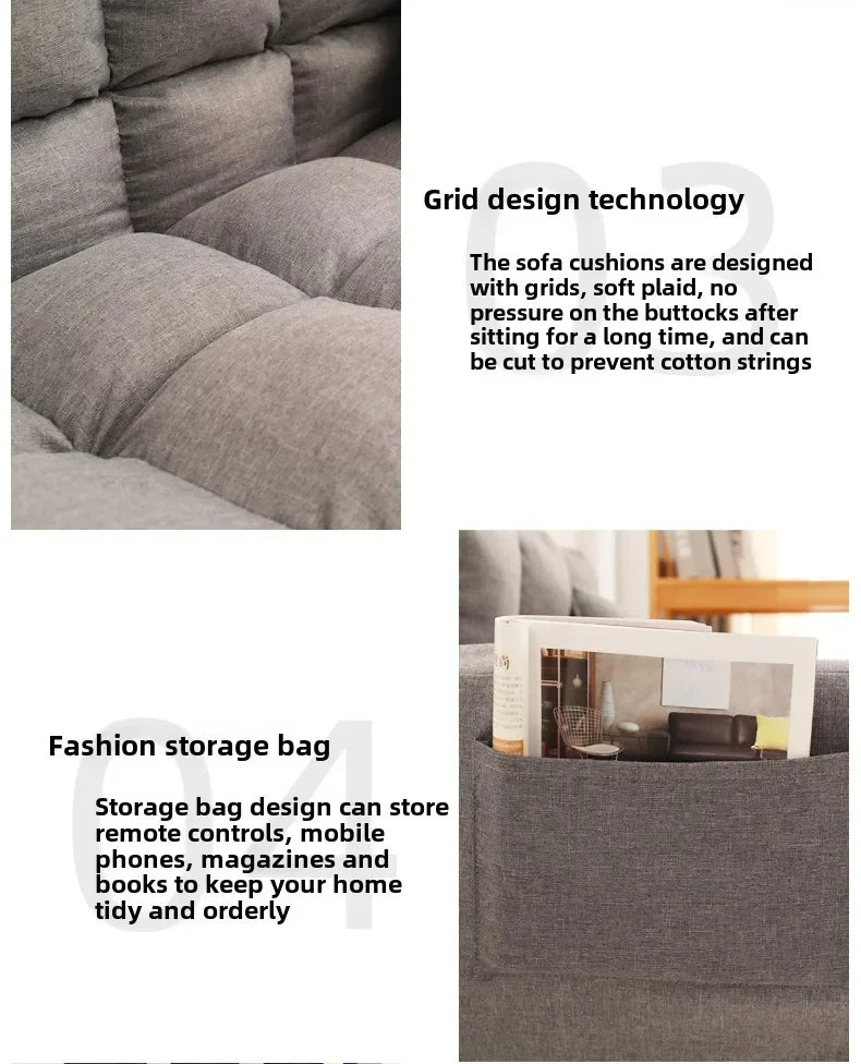 Foldable Lazy Sofa Bed – Small Apartment & Tatami Style