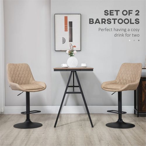 Adjustable Bar Stools – Swivel Chairs Set of 2 | The Furniture Hub