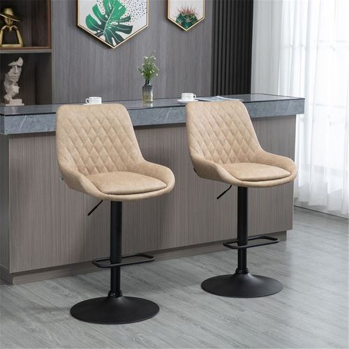 Adjustable Bar Stools – Swivel Chairs Set of 2 | The Furniture Hub