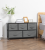 The Furniture Hubs 5-Drawer Fabric Dresser Chest, Bedroom