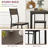 Dining Table & Chairs Set – Rustic Wood & Black Metal
