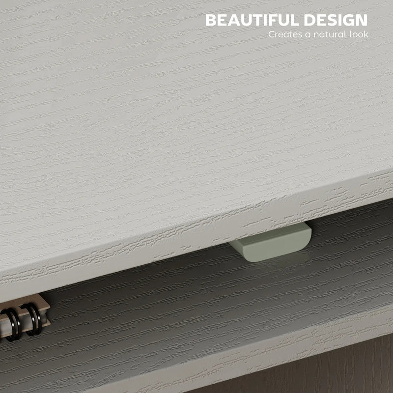 Modern Computer Desk, Home Office Table, Small Writing Desk with Storage Shelf