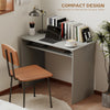 Modern Computer Desk, Home Office Table, Small Writing Desk with Storage Shelf
