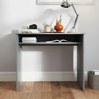 Modern Computer Desk, Home Office Table, Small Writing Desk with Storage Shelf
