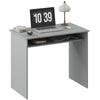 Modern Computer Desk, Home Office Table, Small Writing Desk with Storage Shelf
