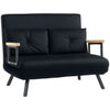 4-in-1 Velvet-Feel Double Sofa Bed with Pillows | The Furniture Hubs