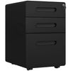 Lockable 3-Drawer Vertical File Cabinet – Office Storage for A4, Letter & Legal Size with Anti-Tilt Design