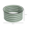 Outsunny Set of 2 Raised Garden Bed, Metal Planter Box with Safety Edging, Easy-to-assemble Stock Tank
