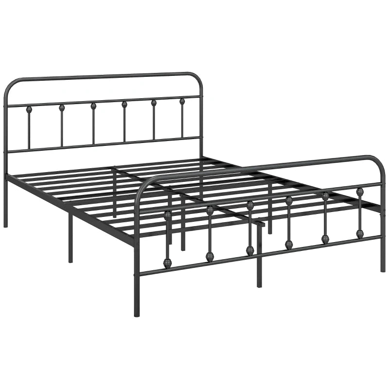 King Size Minimalist Metal Bed Frame | The Furniture Hubs