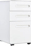 Lockable 3-Drawer Vertical File Cabinet – Office Storage for A4, Letter & Legal Size with Anti-Tilt Design