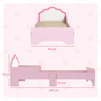 Princess Toddler Bed Frame – Cloud Design, Pink Bed For kid