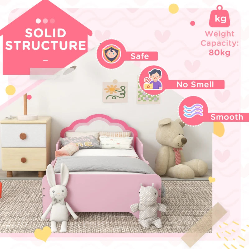 Princess Toddler Bed Frame – Cloud Design, Pink Bed For kid