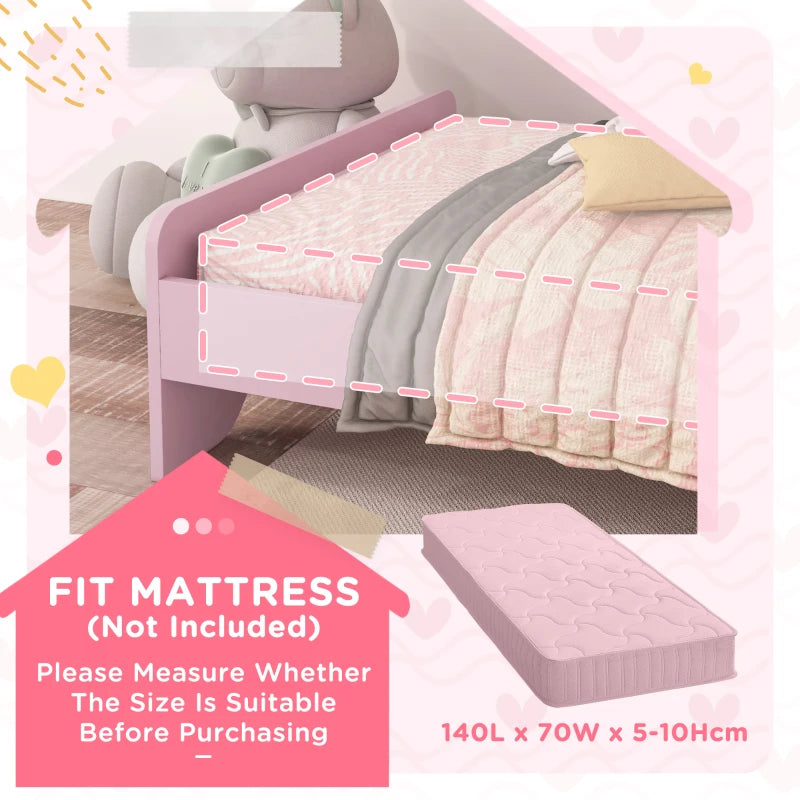 Princess Toddler Bed Frame – Cloud Design, Pink Bed For kid