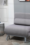 The Furniture Hubs Single Sofa Bed Grey