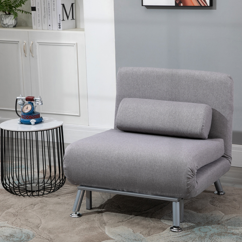 The Furniture Hubs Single Sofa Bed Grey