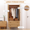 The Furniture Hub Modern Wardrobe with 2 Drawers