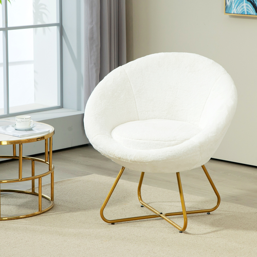 The Furniture Hubs Faux Fur Comfy Chair