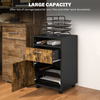 The Furniture Hubs 60cm Storage Cabinet with Drawers