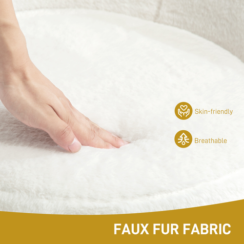 The Furniture Hubs Faux Fur Comfy Chair