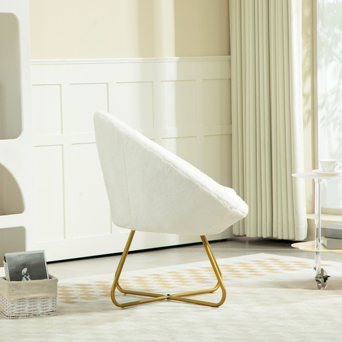 The Furniture Hubs Faux Fur Comfy Chair