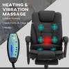 The Furniture Hubs Heated Massage Office Chair – Black