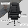 The Furniture Hubs Heated Massage Office Chair – Black