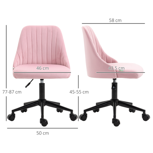 The Furniture Hubs Velvet Office Chair