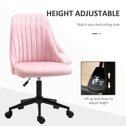 The Furniture Hubs Velvet Office Chair