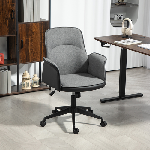 The Furniture Hubs Office Chair, Linen Desk Chair