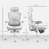 The Furniture Hubs Ergonomic Office Chair, Grey