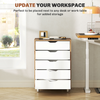 The Furniture Hubs Mobile Filing Cabinet, 5-drawer File Cabinet