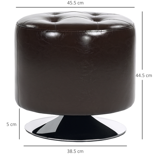 The Furniture Hubs 360° Swivel Foot Stool PU Footstool