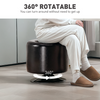 The Furniture Hubs 360° Swivel Foot Stool PU Footstool