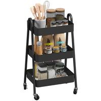 The Furniture Hubs 3-Tier Rolling Kitchen Storage Cart