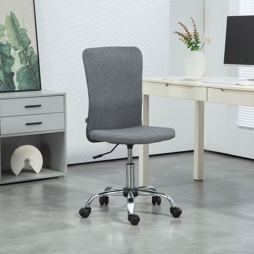 The Furniture Hubs Armless Computer Desk Chair, Makeup Vanity Chair