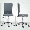 The Furniture Hubs Armless Computer Desk Chair, Makeup Vanity Chair