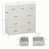 The Furniture Hubs Cream Storage Unit with 9 Stylish Drawers