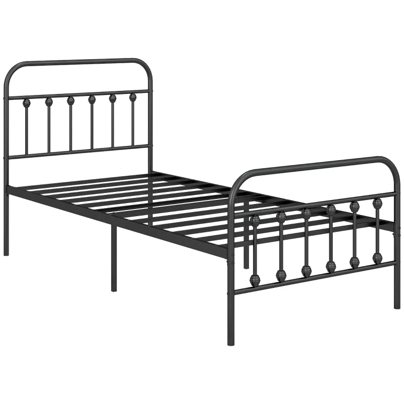 King Size Minimalist Metal Bed Frame | The Furniture Hubs