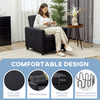 The Furniture Hubs Folding Sleeper Chair Bed with Pillow