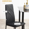 Set of 4 Faux Leather Dining Chairs