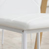 Set of 4 Faux Leather Dining Chairs