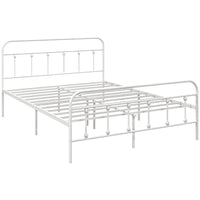 King Size Minimalist Metal Bed Frame | The Furniture Hubs