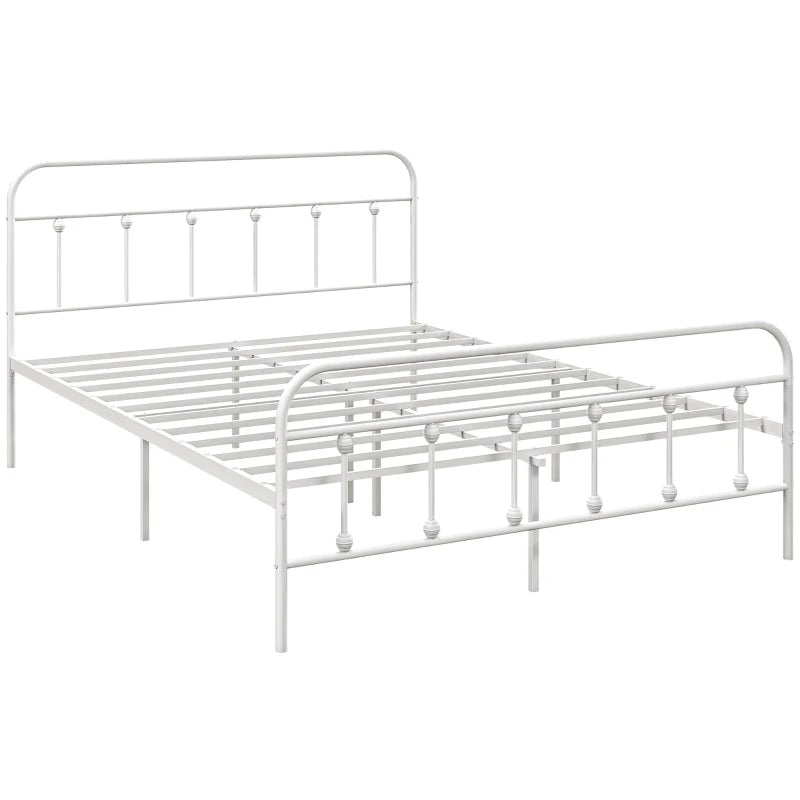 King Size Minimalist Metal Bed Frame | The Furniture Hubs