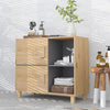 The Furniture Hubs Bath Cabinet w/ Compartments & Doors