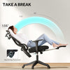 The Furniture Hubs Ergonomic Recliner Office Chair Footrest