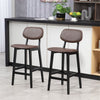 The Furniture Hubs 2 Sets Faux Leather Chairs & Bar Stools