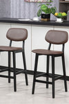 The Furniture Hubs 2 Sets Faux Leather Chairs & Bar Stools