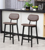 The Furniture Hubs 2 Sets Faux Leather Chairs & Bar Stools