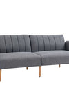 Two Seater Sofa Bed w/ Adjustable Backrest for Living Room, Guest Room